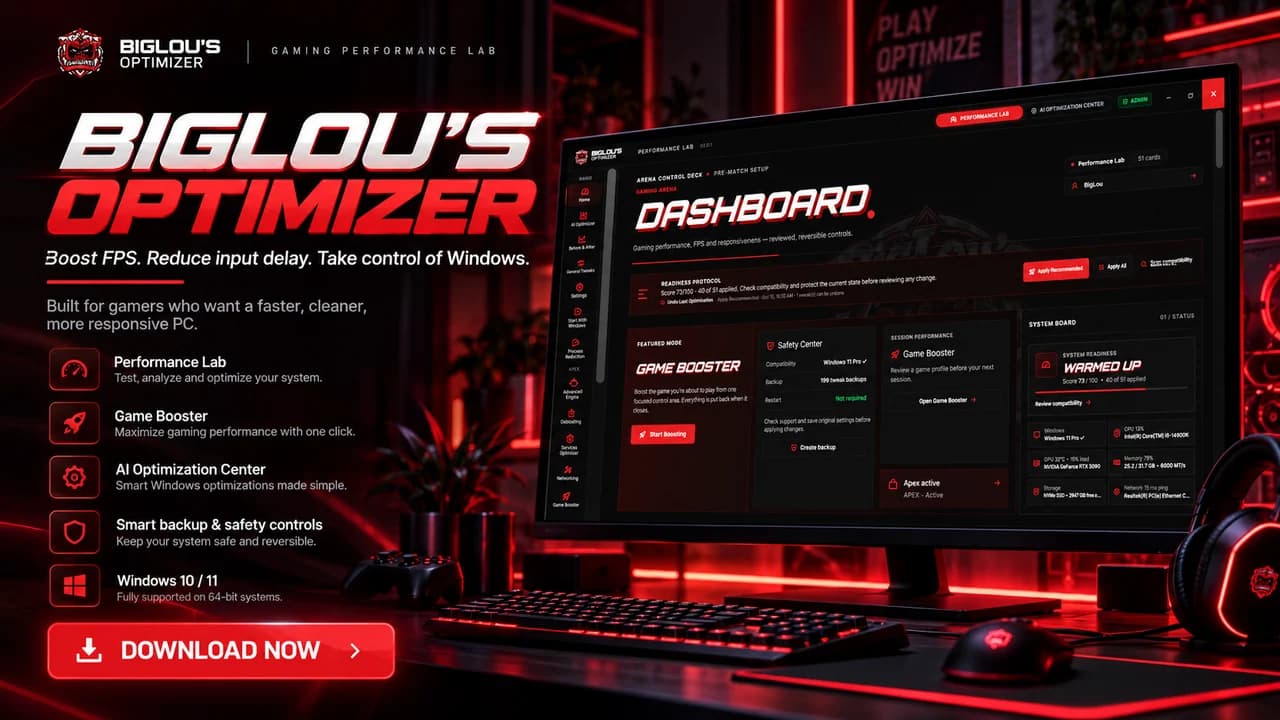 BigLou's Optimizer application window